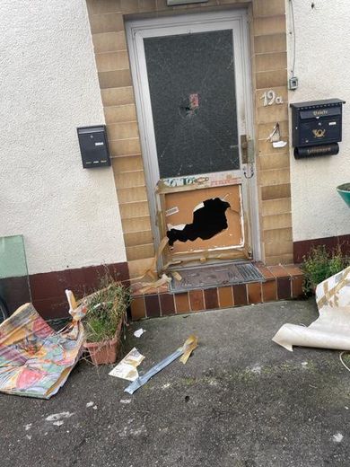 Die Eingangstür zum Haus 19a