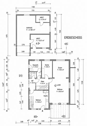 Haus in Bothfeld Nord / Isernhagen (Natur vor der Tür) – EG Grundriss
