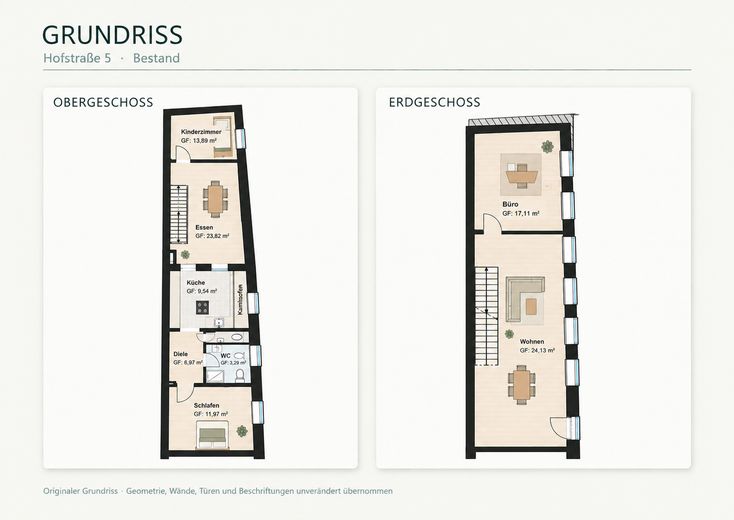 vivir en el centro de Weilheim, piso de 5 habitaciones a estrenar – Grundriss