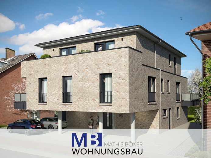 Piękne nowe mieszkanie w centralnej lokalizacji w Lingen (mieszkanie nr 3) – Straßenansicht
