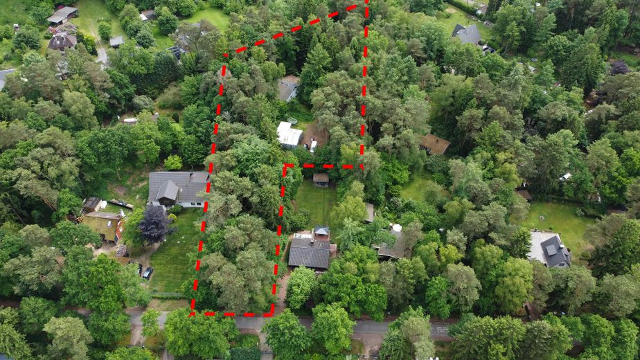 Charmantes Waldgrundstück mit Einfamilienhaus in 21279 Wenzendorf – Umriss Grundstück
