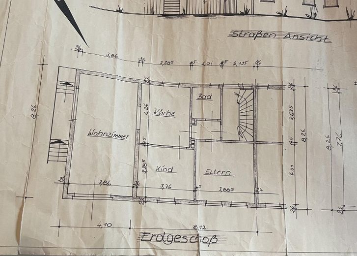 من المالك: منزل من عائلتين، منزل شبه منفصل في هيرفا – GRUNDRISS EG