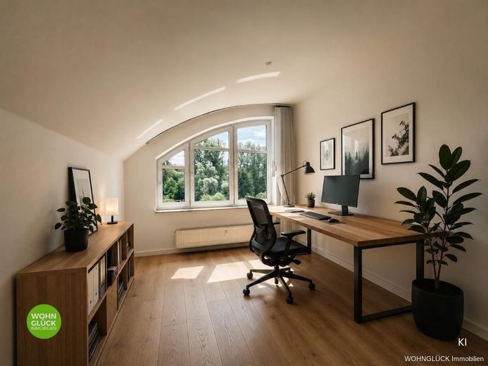 Bezaubernde Maisonette Wohnung mit Traumbalkon – Büro
