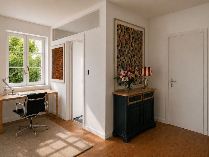Keine Provision, Südbalkon/Südgarten, energetisch topsanierte Stadtvilla, Villenkolonie Pasing I – Workspace_Obergeschoss