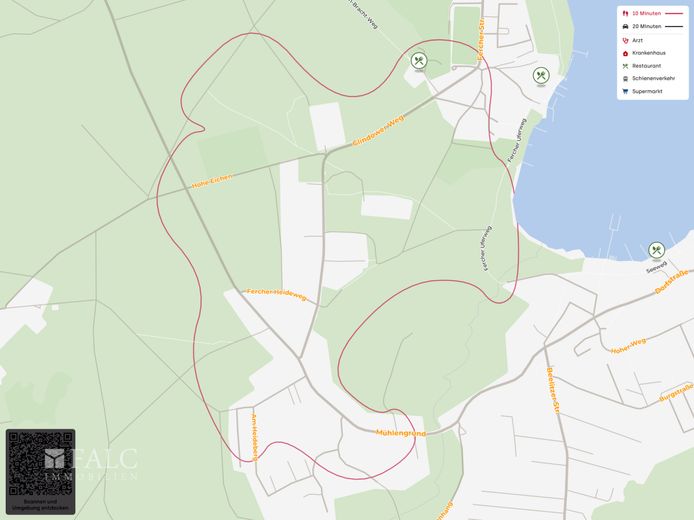 Idyllisch gelegenes Baugrundstück mit kleinem Bestandsbau – Lageplan