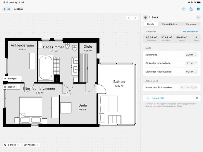 Light-filled detached house in an attractive residential area – 2.stock Grundriss