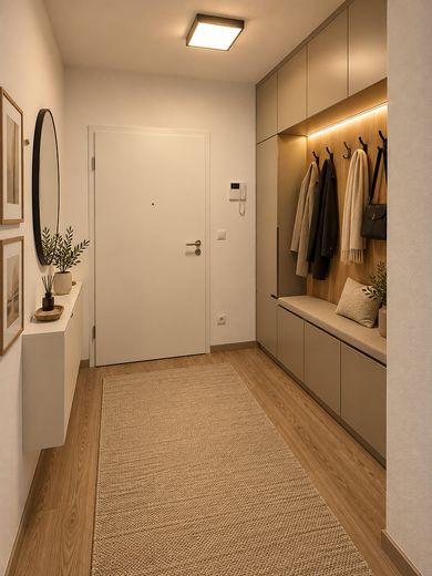 Aile mutluluğu – Eingang mit Garderobe