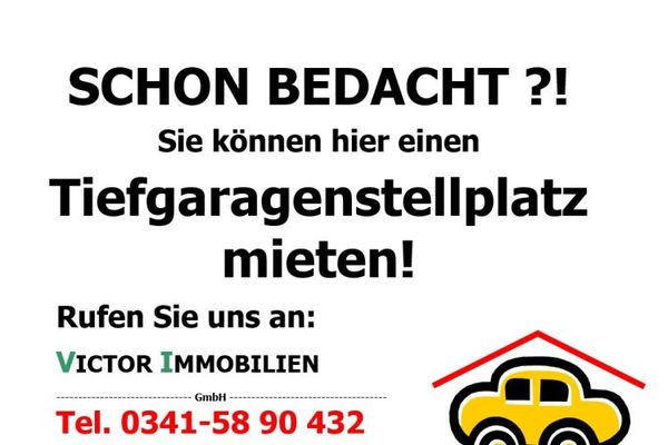 ** Tiefgaragenstellplatz in Reudnitz-Thonberg zu vermieten **
