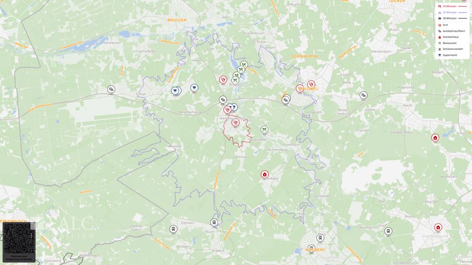 Kapitalanlage im Paket: 4 vermietete Wohnungen mit 4 Garagen und Stellplatz – Site plan (macro)