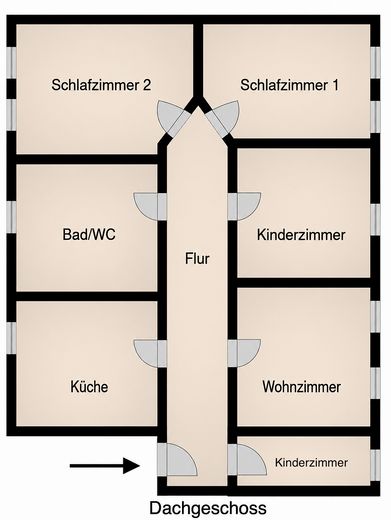 *FT-City* große 5ZKB Dachgeschosswohnung in Frankenthal-City – Grundriss
