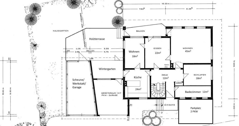 Traumhaftes Einfamilienhaus mit Einliegerwohnung in Grabenstätt – Grundrisss EG