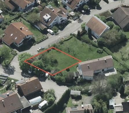 Attraktives Eckgrundstück in begehrter Wohnlage von Hohengehren – 420 m² – Luftbild