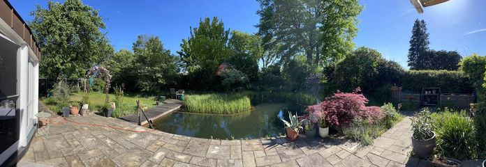 Garten mit Schwimmteich