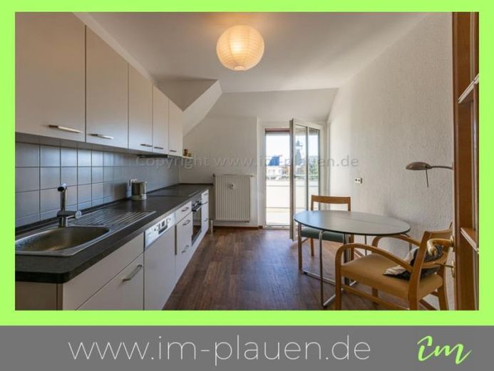 EBK – Balkon – Eiche Parkett | 4-Zimmer-Wohnung Plauen Seehaus – Foto 1