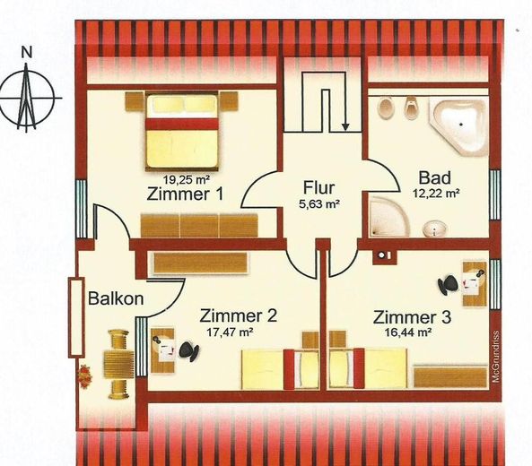 Grundriss Dachgeschoss
