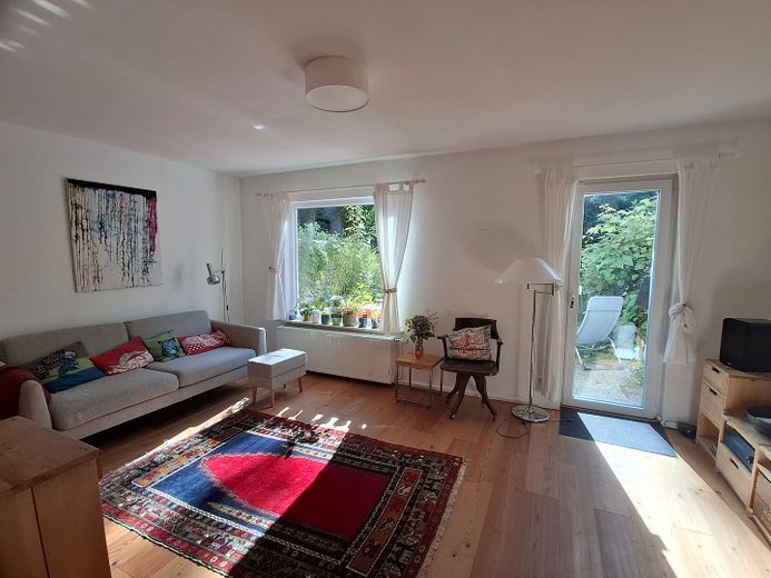 saniertes Reihenhaus nähe Hochkamp – Wohnzimmer, Zugang Terrasse