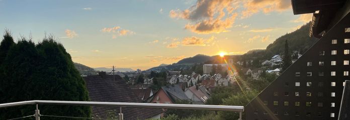 Sonnenuntergang Südbalkon