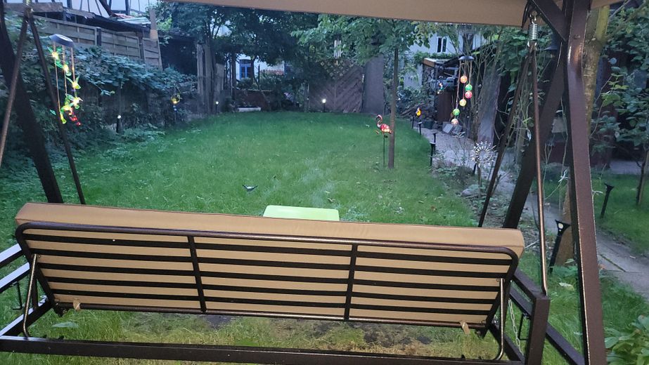 Garten Blick zum Nachbarn