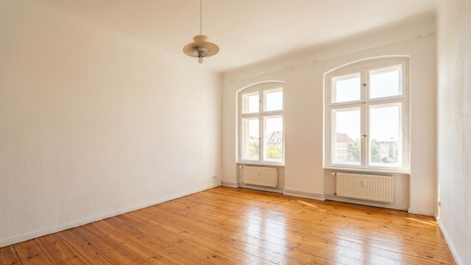 Bez prowizji · Natychmiast dostępne: Zalane światłem mieszkanie 1-pokojowe z widokiem na park – Prenzlauer Berg – Schlafzimmer