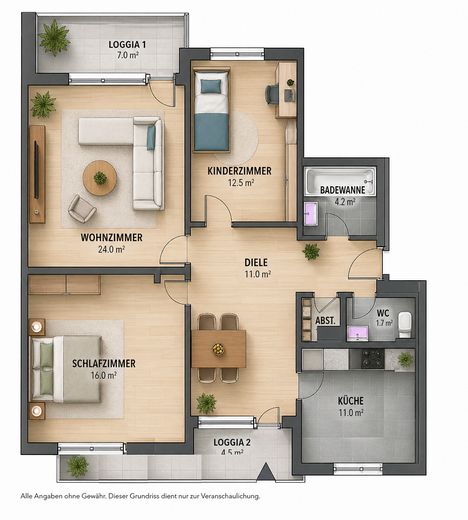 Première occupation après rénovation - appartement de 3 pièces au Schmölderpark – Foto 8