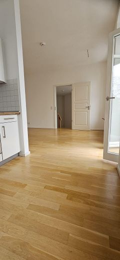 ruhige und helle 2-Zimmer-Wohnung in Toplage, bezugsfrei – Blick durch die Wohnung