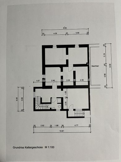 Grundriss Keller