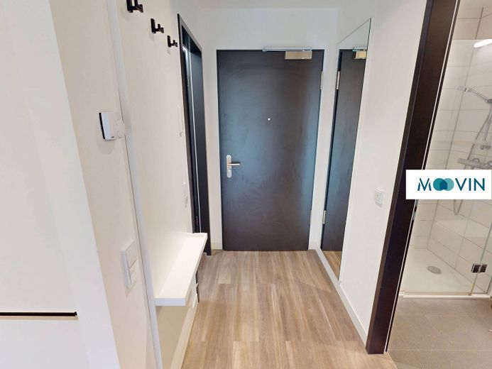 URBAN BASE: Vollmöbliertes 1-Zimmer-Apartment mit EBK, ALL-IN-MIETE, UVM. im Wiesbadener Stadtzentrum – Eingangsbereich