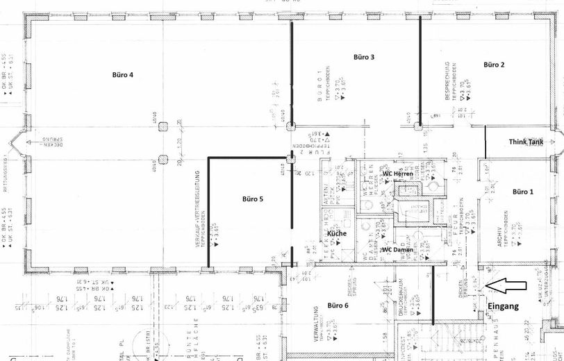 Provisionsfrei: 320 m² moderne Bürofläche in Unterschleißheim – „Plug & Play“ mit Solarstrom-Vorteil – Grundriss