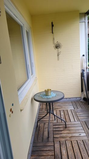 Holzfußboden Balkon/überdacht