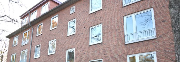 Hausfront mit Eingang