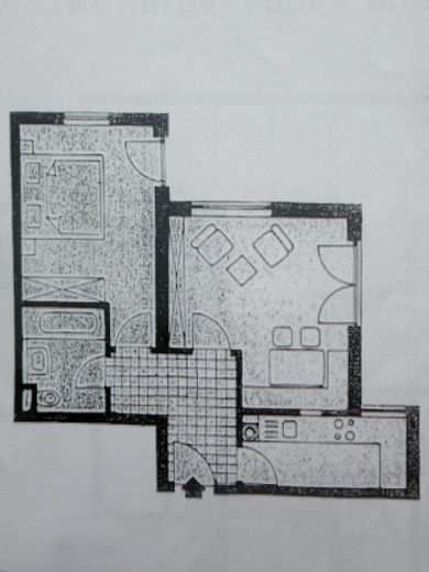 2-Zimmer Terrassenwohnung zu vermieten – Grundriss