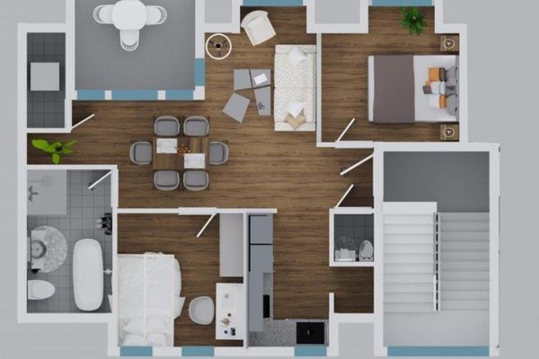 Nouvel appartement mansardé plein de charme dans une maison économe en énergie dotée d’une technique de chauffage moderne à Bonn