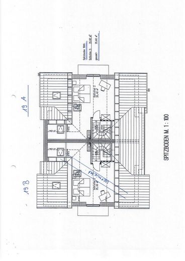 Grundriss Spitzboden