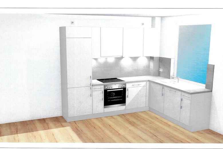 Visualisierung Küche Wohnungen 1 und 6