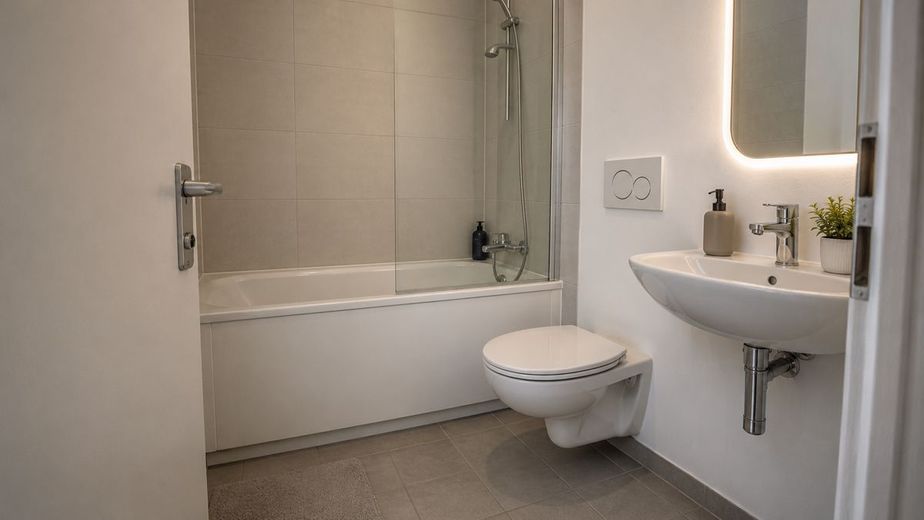 Kapitalanlage mit Seltenheitswert: Appartement mit Balkon, Indoor-Pool und Garten in Wi-Sonnenberg – Badvision