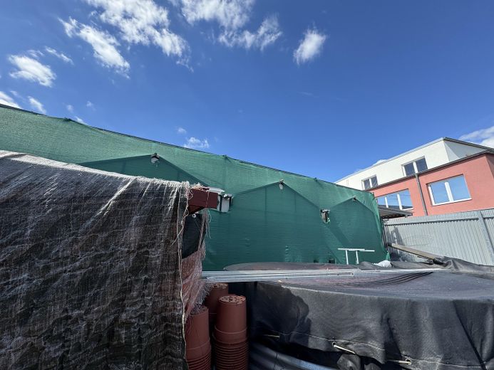 Hintere Gewächshäuser