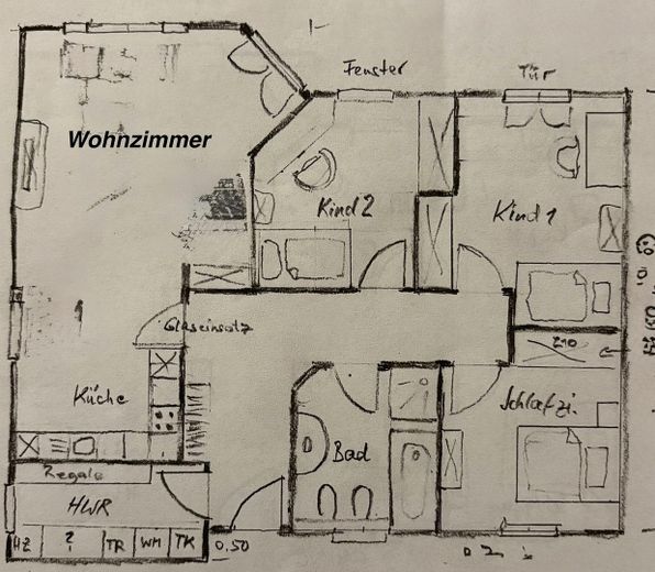 Tek katta yaşam – geniş güneybatı arsaya sahip modern bungalov – Grundriss