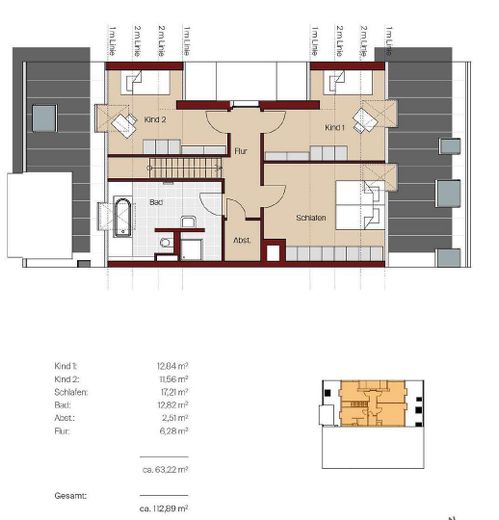 Moderne 4-Zi.-Maisonette mit Wärmepumpe, Einbauküche & Aufzug in Metzingen-Mitte – Foto 19
