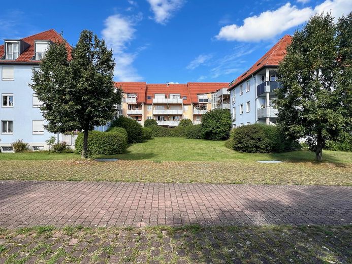 Rückansicht mit Balkon
