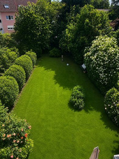 ENERGIEBEWUSST WOHNEN: A+ Großzügige Doppelhaushälfte in Ludwigshafen KEINE MAKLER-PROVISION! – Garten von oben