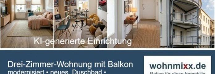 Appartamento appena modernizzato con balcone in una bella posizione di Reichenbrand