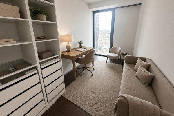 Skyline Living volledig gemeubileerde 4-kamerresidentie met balkon, conciërge & parkeerplaats