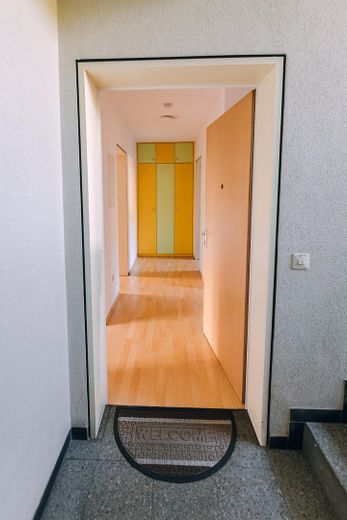 Natychmiast dostępne: piękne mieszkanie 2-pokojowe z loggią od zachodu i zmodernizowaną łazienką – Blick in den Flur