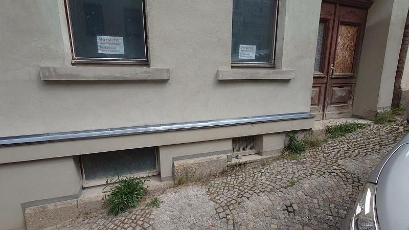 neu verputzter Sockelbereich