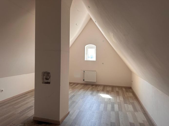 Blick in das Giebelzimmer