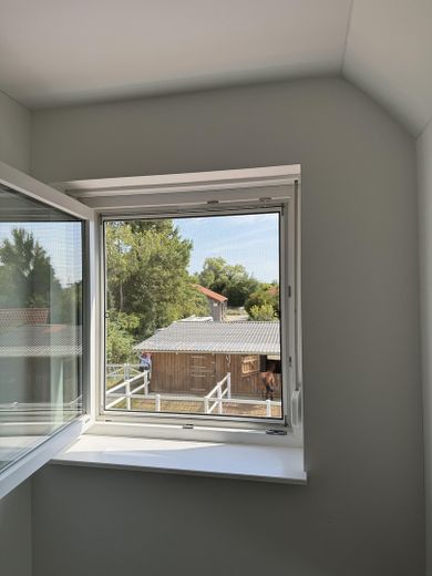 Blick aus dem Schlafzimmer 