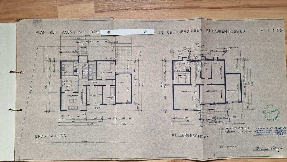 Detached house Oberderdingen – Bauplan Erdgesch. u. Einlieger