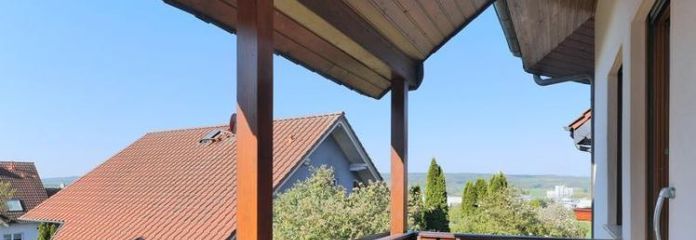 (EF1380_M) Fulda: Hünfeld, möbliertes Nebengebäude mit sep. Eingang, Marmorböden, Fußbodenheizung, Balkon, Service