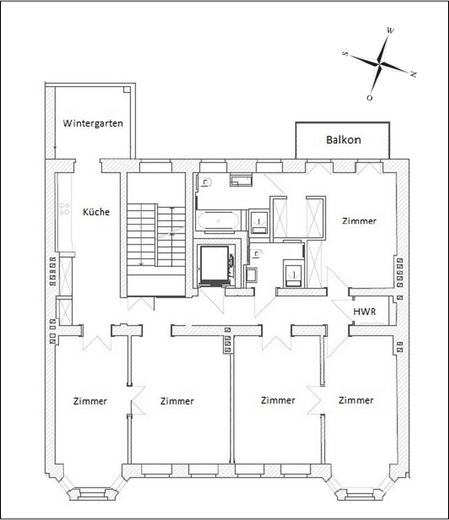Amplio piso de 5 habitaciones – ideal para familias o parejas que buscan espacio – Grundriss