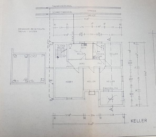 Grundriss Keller